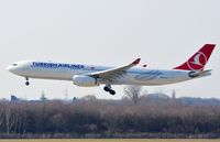 TC-JNK @ EDDL - Turkish A333 arriving in DUS - by FerryPNL