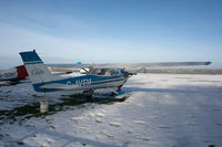 G-AVEM @ EGHA - Privately owned. A resident here, in the snow. - by Howard J Curtis