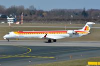 EC-LJR @ EDDL - Air Nostrum CL1000 starting its take-off run. - by FerryPNL