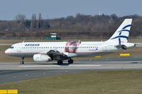 SX-DVU @ EDDL - Aegean A320 departing DUS - by FerryPNL