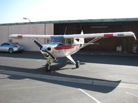N7756D @ RTS - Former owner...mostly flown in Nevada, Arizona..great short field..
At indicated 55 to 60 (depends on local altitude) will jump to clear 50 ft obstacle..I still miss 56D - by Neal Myers