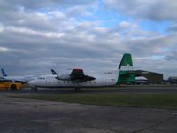 G-BNIZ @ EGHH - Ex Channel Express. - by Howard J Curtis