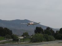 N56748 @ SZP - 1973 Piper PA-28-140 CRUISER, Lycoming O-320-e2A 150 Hp, on final Rwy 22 - by Doug Robertson