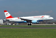 OE-LBK @ LOWL - Austrian Airlines Airbus A320-214 OE-LBK first landing in LOWL/LNZ