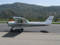 N673CB @ SZP - 1970 Cessna 150L, Continental O-200 100 Hp, taxi back - by Doug Robertson