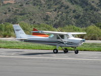 N673CB @ SZP - 1970 Cessna 150L, Continental O-200 100 Hp, landing roll Rwy 22 - by Doug Robertson