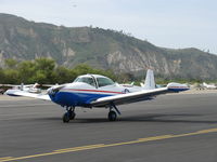 N91689 @ SZP - 1946 North American NAVION, Continental E-225 upgrade, many mods, taxi to 22, Young Eagles Flight - by Doug Robertson