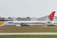 N752CX @ KILN - This long-serving Boeing 757, now a freighter, is fresh out of the paint shop in 2013. - by Daniel L. Berek