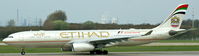 A6-AFD @ EDDL - Etihad (2013 F1 GP Abu Dhabi sticker), here on RWY 23L at Düsseldorf Int´l (EDDL) - by A. Gendorf