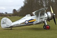 G-AMRK @ EGTH - 1937 Gloster Gladiator I, c/n: L8032 wears marks K7985