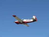 N4786H @ SZP - 1979 Mooney M20J 201, Lycoming IO-360 A&C 200 Hp, fast takeoff climb Rwy 22, gear already up, stunning refinish - by Doug Robertson