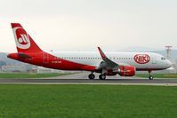 OE-LER @ LOWL - First landing Niki (AirBerlin) Airbus A320-214 with sharklets in LOWL/LNZ