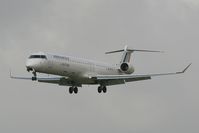 F-HMLE @ LFRB - Canadair Regional Jet CRJ1000, Short approach rwy 25L, Brest-Bretagne Airport (LFRB-BES) - by Yves-Q