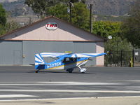 N5035N @ SZP - 1978 Bellanca 8KCAB DECATHLON, Lycoming AEIO-320 150 Hp, holding short 22 - by Doug Robertson