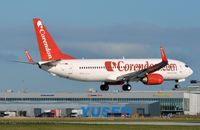 TC-TJI @ EHAM - Corendon B738 arriving in AMS - by FerryPNL