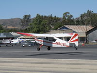 N1603G @ SZP - 1968 Champion 7ECA CITABRIA, Lycoming O-235 115 Hp, landing Rwy 22 - by Doug Robertson