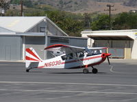 N1603G @ SZP - 1968 Champion 7ECA CITABRIA, Lycoming O-235 115 Hp, taxi to 22 - by Doug Robertson