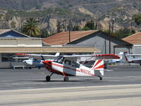 N1603G @ SZP - 1968 Champion 7ECA CITABRIA, Lycoming O-235 115 Hp, landing roll Rwy 22 - by Doug Robertson