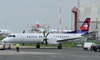 HB-IZX @ EGSH - Formerly YR-SBE being towed from spray shop in new colour scheme ??? - by keithnewsome