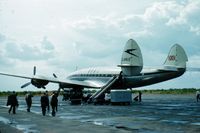 G-ANUX - Taken by my father while on their honeymoon in 1955 - no idea where it is as they traveled all over Europe - by Wally Fletcher