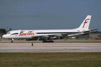 N427FB @ KMIA - Fine Air DC8-54 - by Andy Graf - VAP