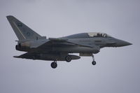 321 @ LMML - Eurofighter EF2000(T) 321/ZK089 of the Royal saudia Air Force landing on delivery flight through Malta in very rough weather.....wind gusts of 45knots!!! - by Raymond Zammit