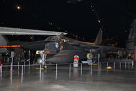 59-2458 @ KFFO - Note the escape capsule displayed next to the plane - by Glenn E. Chatfield