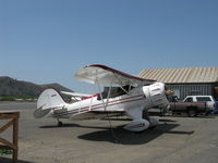 N369BP @ SZP - 1987 Classic Aircraft WACO YMF, Jacobs R755B 275 Hp radial, in for maintenance - by Doug Robertson
