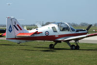 G-BZXZ @ EGBP - wearing its former UAS markings - by Chris Hall