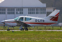 G-LITE @ EGBP - visitor to the Rockwell Commander fly-in at Kemble - by Chris Hall