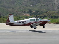 N4786H @ SZP - 1979 Mooney M20J 201, Lycoming IO-360-A&C 200 Hp, takeoff Rwy 22 - by Doug Robertson