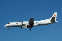 SE-LTV @ ESSA - Swedline Saab 2000 approaching Stockholm Arlanda airport, Sweden. - by Henk van Capelle