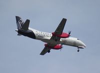 N418XJ @ MCO - Silver Saab 340B - by Florida Metal