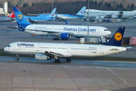 D-AISW @ EGCC - Lufthansa - by Chris Hall