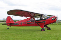 G-BRIL @ X5FB - Piper J-5A Cub Cruiser, Fishburn Airfield, May 2007. - by Malcolm Clarke