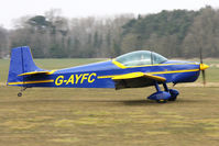 G-AYFC @ EGBR - Rollason Druine D-62B Condor at The Real Aeroplane Club's Spring Fly-In, Breighton Airfield, April 2013. - by Malcolm Clarke