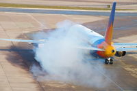 G-LSAD @ EGCC - smokey engine start - by Chris Hall