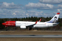 LN-DYK @ ESSA - Norwegian Air Shuttle Boeing 737-800 about to touch down at Stockholm Arlanda airport, Sweden. - by Henk van Capelle