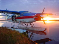 C-FDDX - Aircraft put to bed on Winisk River at old Winisk Settlement - by Michael Veilleux
