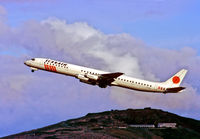 OY-SBL @ LPA - OY-SBL in Scanair colors Las Palmas 7.11.87 - by leo larsen