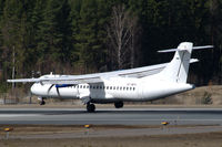 SE-MDH @ ESSA - ATR 72-500, operated by Braathens Regional,  touching down in a bit of side wind at Stockholm Arlanda airport, Sweden. - by Henk van Capelle