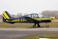 G-AZCP @ EGBR - Beagle B-121 Pup 200 at The Real Aeroplane Company's Spring Fly-In, Breighton Airfield, April 2013. - by Malcolm Clarke