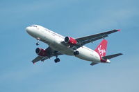 EI-EZW @ EGCC - Virgin Atlantic Airbus A320-214 on approach to Manchester Airport. - by David Burrell