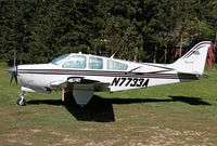 N7733A @ W39 - Parked on the slope at Roche Harbor - by Duncan Kirk
