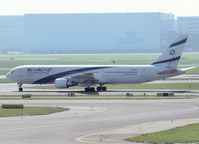 4X-EAP @ AMS - Taxi to the gate of Schiphol Airport - by Willem Göebel
