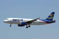 N602NK @ DFW - Spirit Airlines landing at DFW Airport