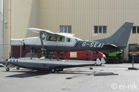 G-SEAI @ EIWT - Pictured shortly after been pushed out of the hanger at Weston.