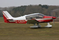 G-CBZK @ EGBR - Robin DR-400-180 Regent at The Real Aeroplane Company's Spring Fly-In, Breighton Airfield, April 2013. - by Malcolm Clarke