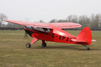G-APZX @ EGBR - Piper PA-22-150 Carribean at The Real Aeroplane Club's Spring Fly-In, Breighton Airfield, April 2013. - by Malcolm Clarke