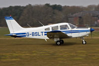 G-BSLT @ EGBR - Piper PA-28-161 Warrior II  at The Real Aeroplane Club's Spring Fly-In, Breighton Airfield, April 2013. - by Malcolm Clarke